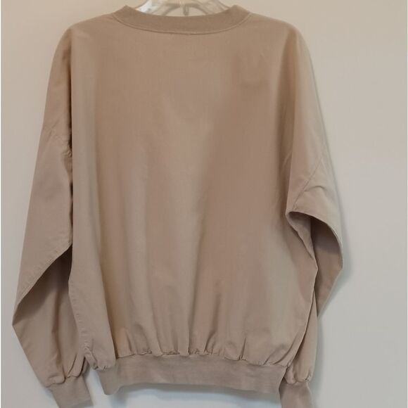 Quitman USA Patriotic Heart w Two Bunnies Graphic Tan Banded Bottom Pullover  XL - Picture 3 of 10